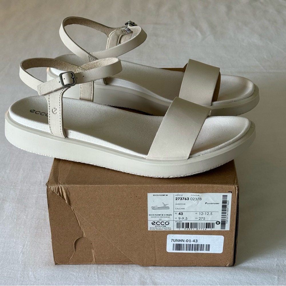 NWT ECCO Women's Limestone Sandals - EU 43/US 12-12.5